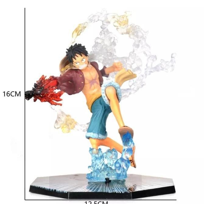 Figure One Piece Luffy Battle Ver Miniatur pajangan Anime one piece