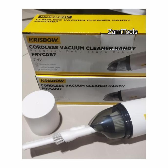 Krisbow Vacuum Cleaner Portable/Handy/Cordless Vacum Cleaner Dengan Filter Yang Dapat Dicuci - Bater