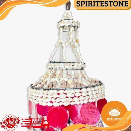 Gercep Lonceng Angin Kerang - Wind Chime - Kerang Gantungan - Kerang Kap Lampu - Kerang Dekorasi - K
