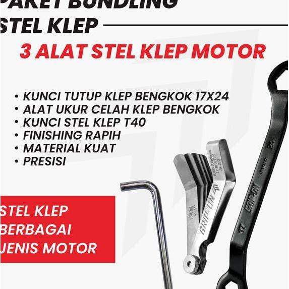 Bundling Stel Klep Paket Kunci Stel Klep Hemat Grip On