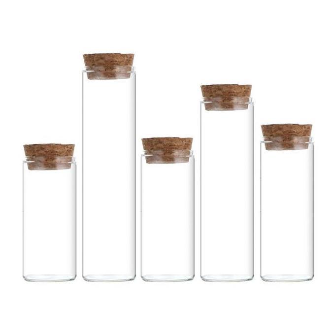 ZABIAN TABUNG REAKSI TUTUP KAYU TUBE KACA UNTUK SOUVENIR DEKORASI