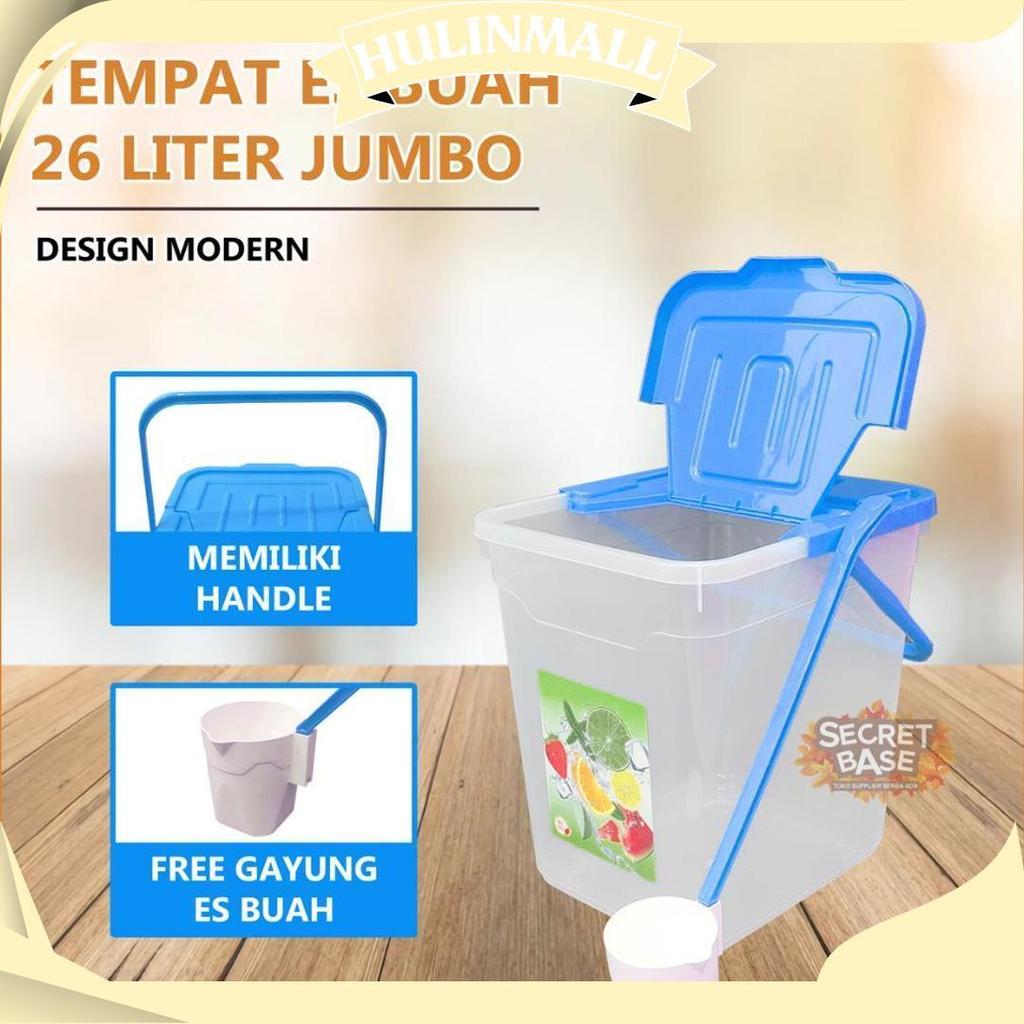 Toples Es Buah - Bonus Gayung / Tempat Es Buah Besar/ Aquarium Es Buah Ori