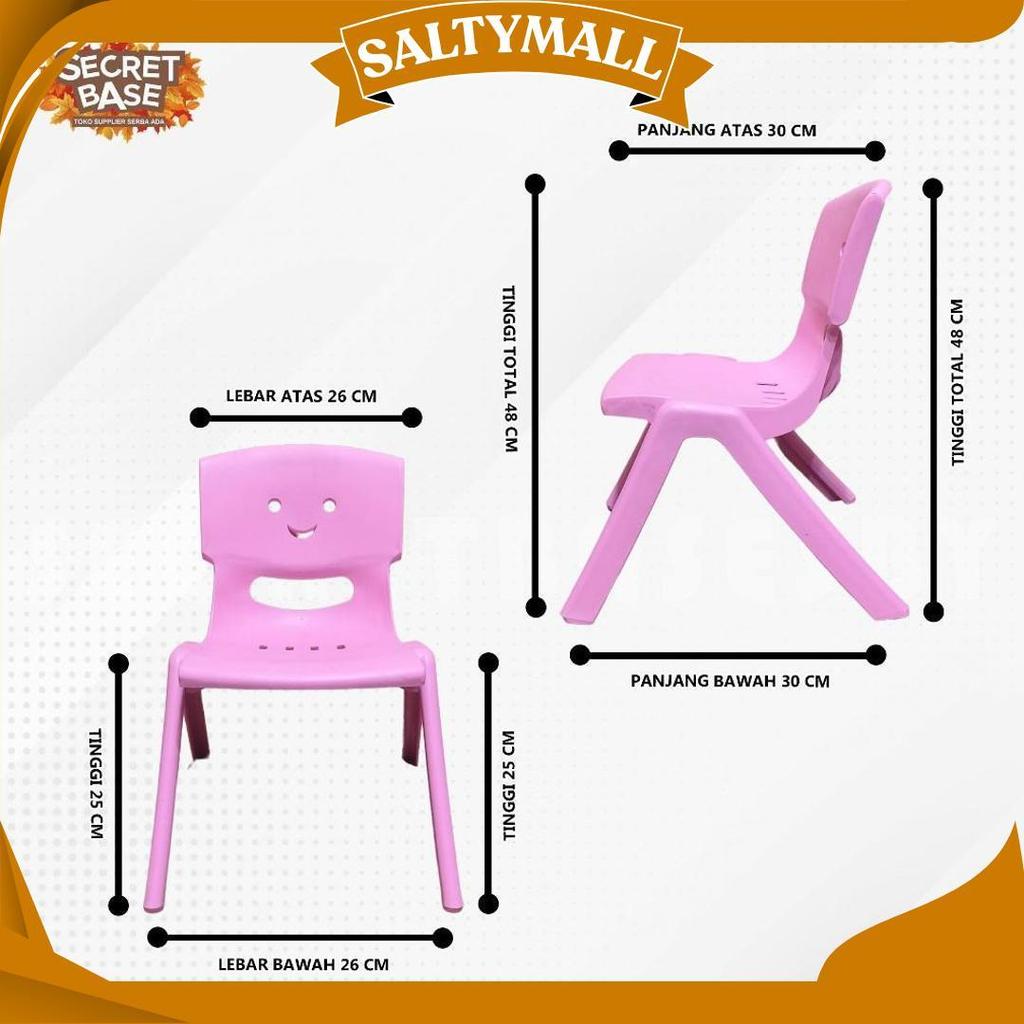 Kursi Anak - Bangku Sender Kecil Plastik / Kursi Pendek Belajar Playgroup Promo