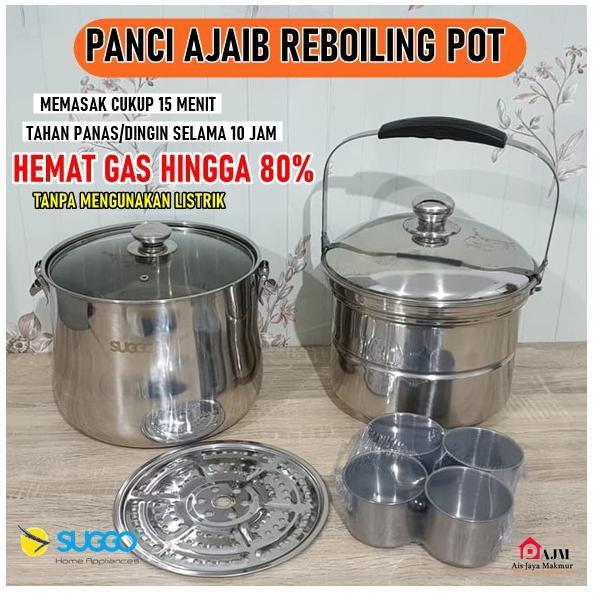 Panci Serbaguna Reboiling Pot SUGGO / Panci multifungsi/Europa Pot Panci Ajaib /izzy cook Alat Masak