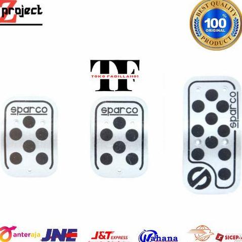 NEW SPARCO cover pedal mobil manual 3 pcs / cover pedal sparco 3 pcs