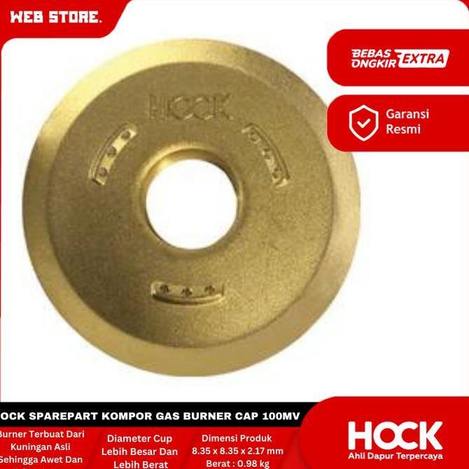 CORVUS Hock Sparepart Kompor Gas Burner Cap Kompor 1 Tungku 2 Tungku Kuningan