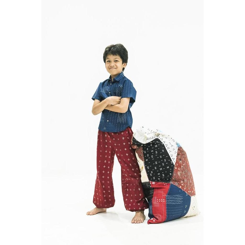 Kemeja Anak Ombak Laut Biru