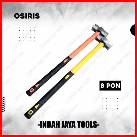 OSIRIS Palu Batu 8 LB 4 KG Bodem Gagang Fiber Penghancur Beton Tembok