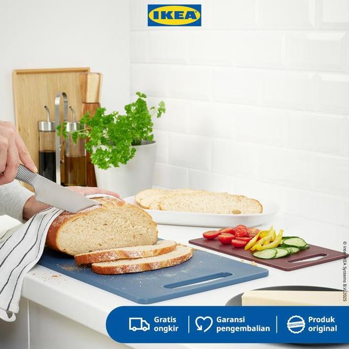 IKEA BERGTUNGA Talenan Bahan Plastik Set Isi 2pcs Kitchenware