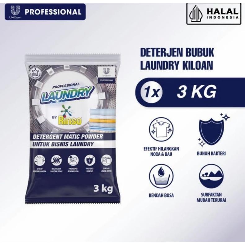 RINSO BUBUK PROFESIONAL 3Kg Kebersihan