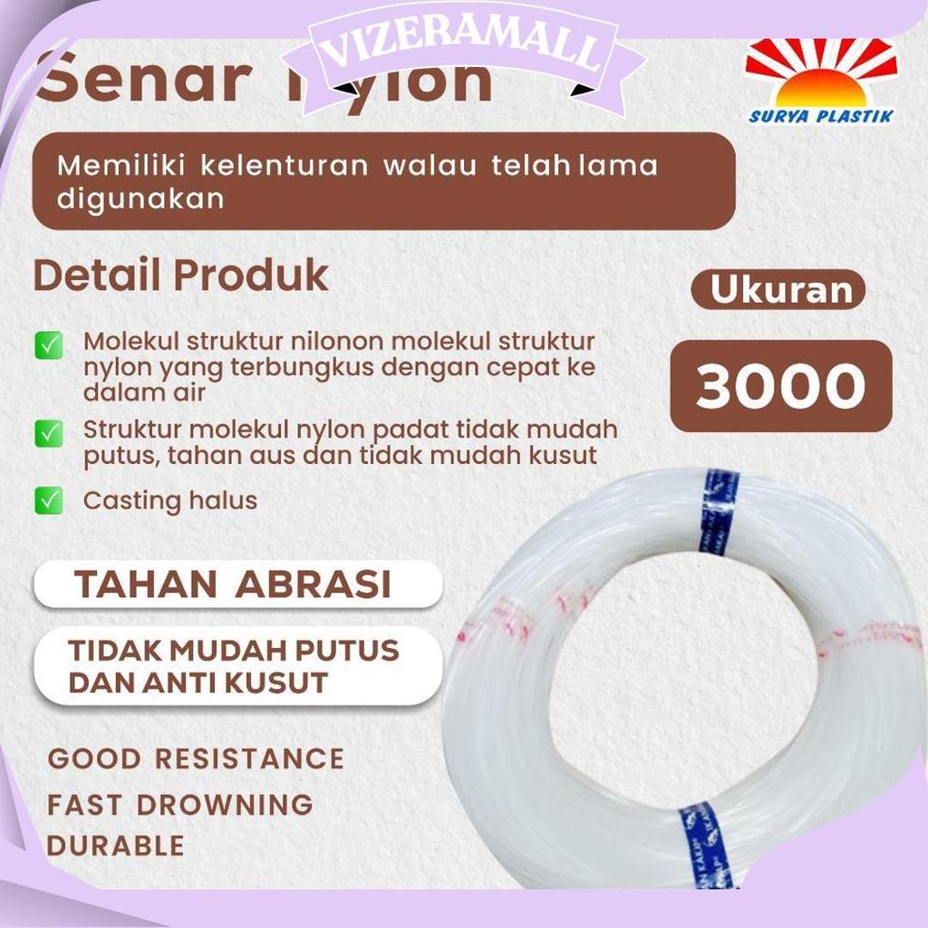 Senar Cap Ikan Kakap  Ukuran 3000 (120)  Per Roll /Tali Senar Pancing / Senar Layangan Promo