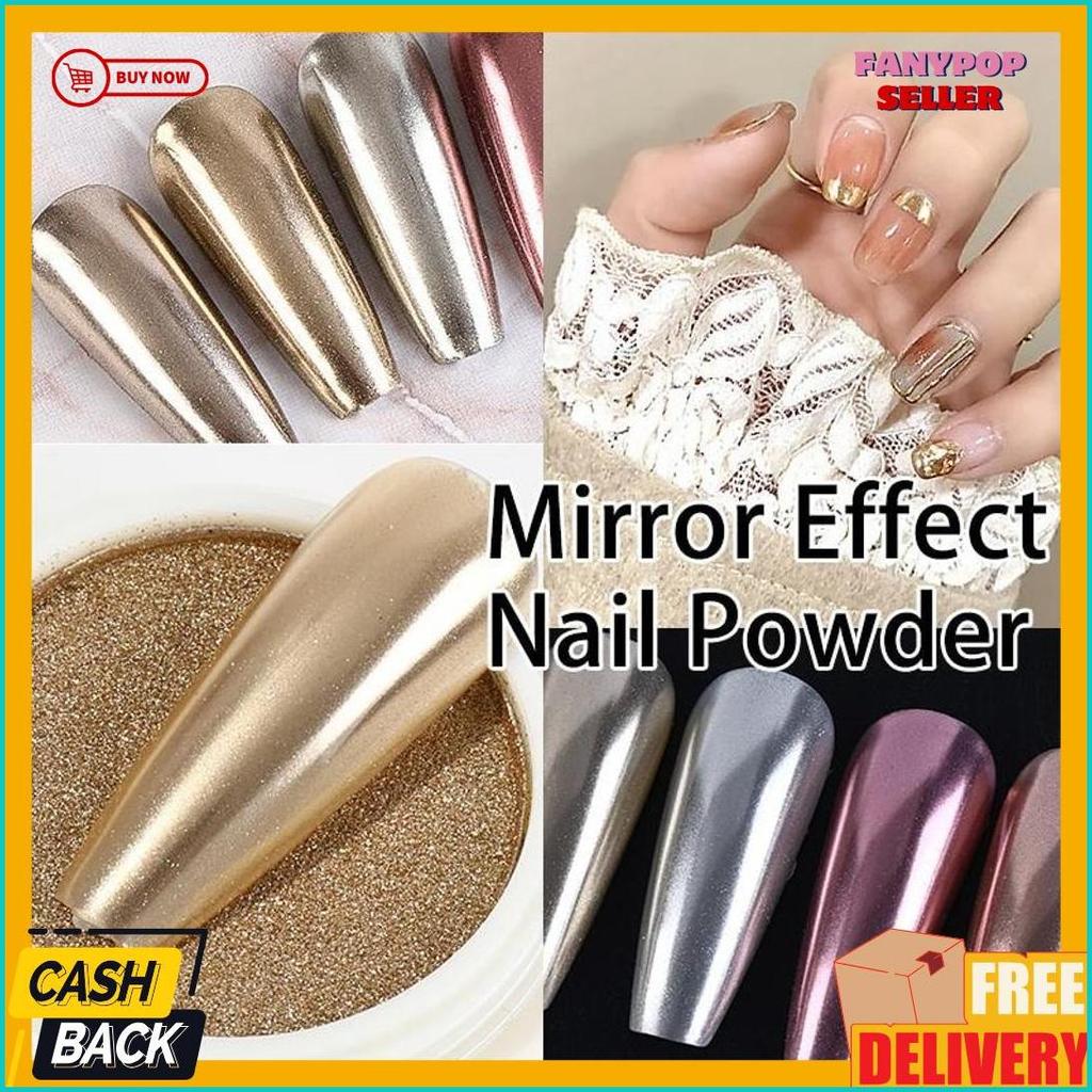 Diskon Kemerdekaan Solid Chrome Powder Nail /Powder Silver Chrome Solid/ Powder Chrome Gold/ Gold Po
