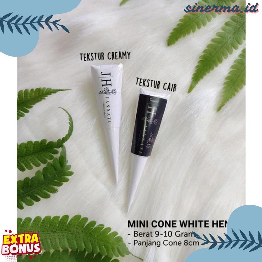 Lagi Diskon Nih "Jannati Henna" White Henna Jannati Mini Cone White Henna White Henna Waterproof