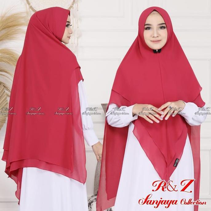 DY101 >> Kerudung Ceruty 2 Layer Sahla Syari/Khimar 2 Layer Sahla Jumbo/Hijab Insta Sahla Jumbo/Jilb