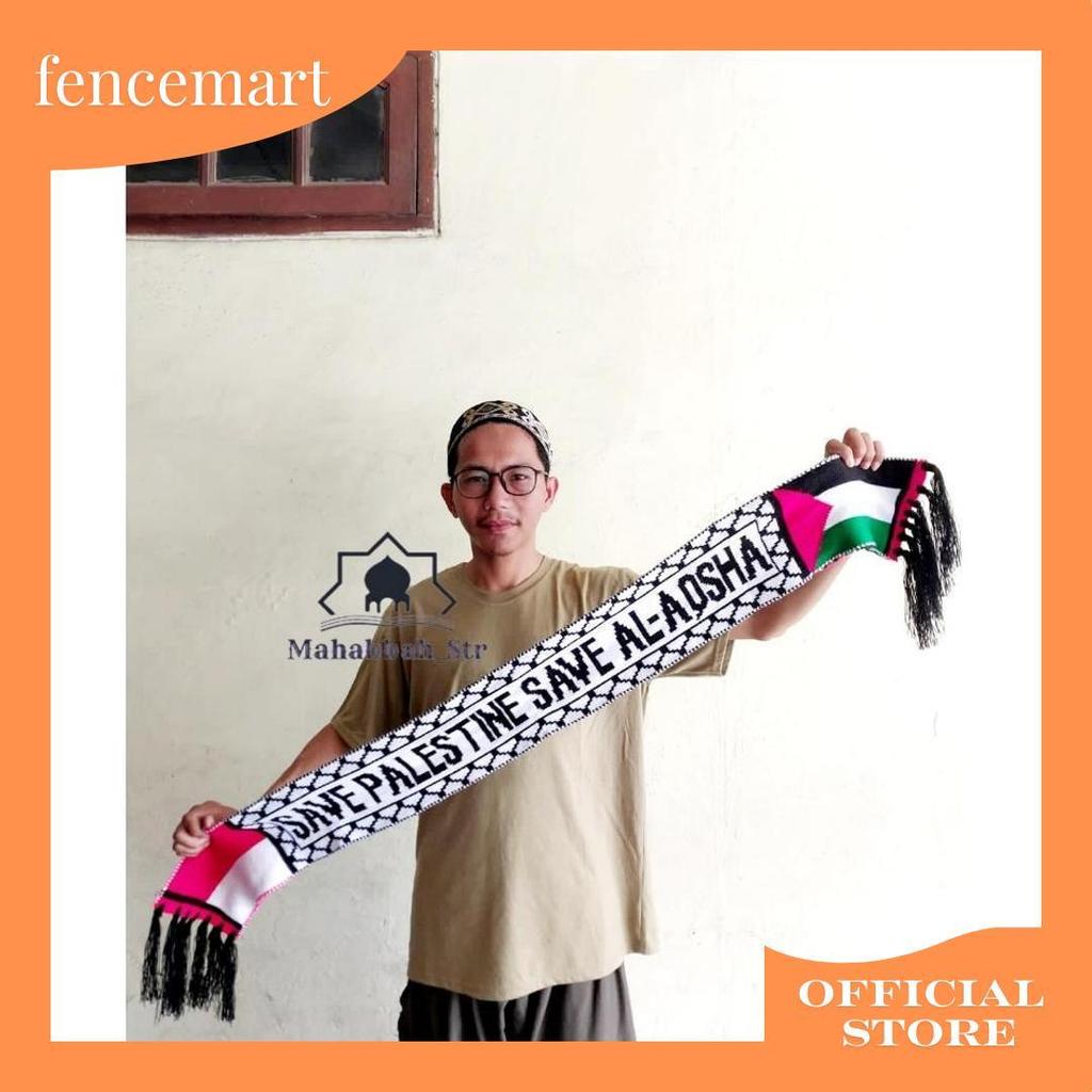 Syal Palestina Selendang Syal Rajut Komputer Scraf Palestina Bahan Ori