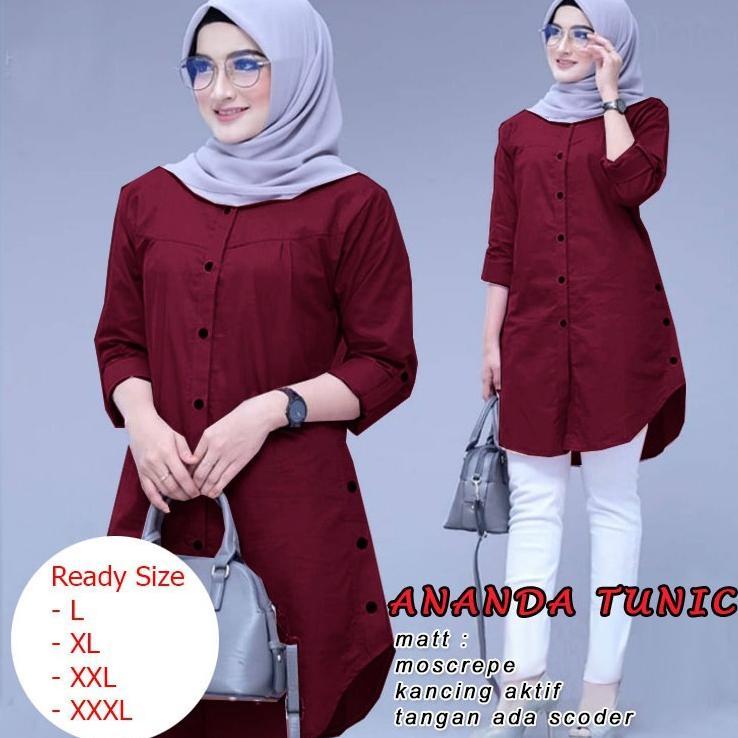 Ananda Tunik - Logo Smile (LS) - Ukuran M-3XL - Matt Moscrepe