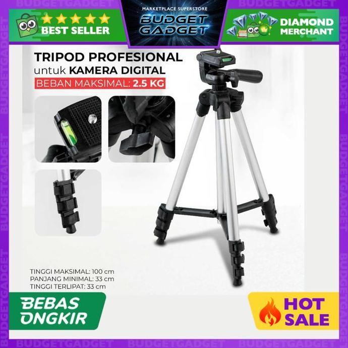 VEGAPUNK Tripod Mini Profesional Kamera Digital DSLR Gopro Mirorless
