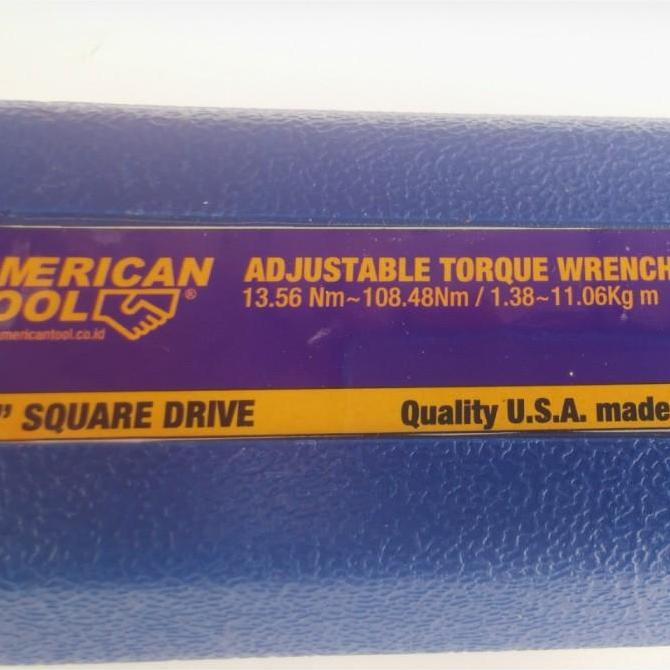 AMERICAN TOOL KUNCI MOMEN TORSI 1/2 INCH ADJUSTABLE TORQUE MICROMETER