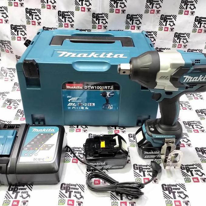 LIBARDIRT Mesin Impact Wrench Baterai Cordless 18V Makita DTW1001 DTW 1001