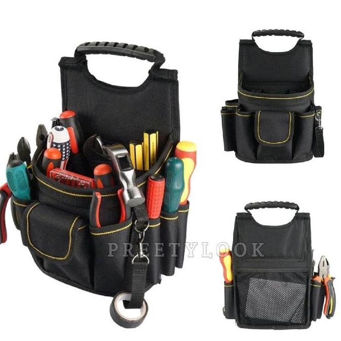 KAHONO Tas Pinggang Peralatan Tukang Listrik Tool Bag Tas Perkakas