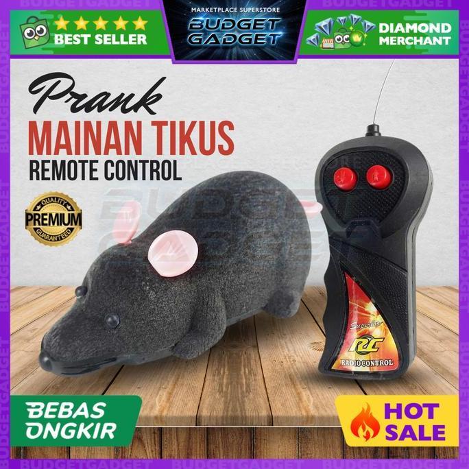 JAIDEE Mini Mice Prank Toy with Remote Control ( Mainan tikus remote )