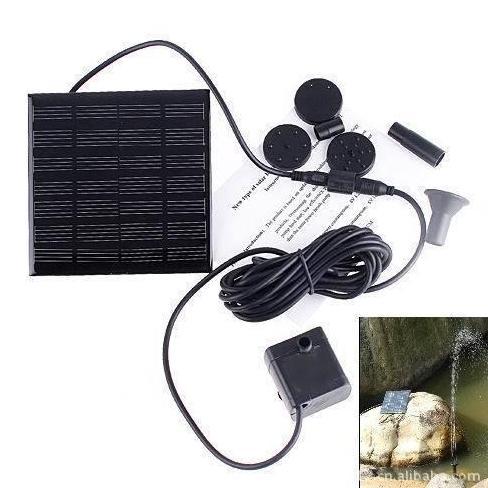 TERBARU - Air Mancur Kolam Ikan Tenaga Surya 7V 1.12W Pompa Otomatis Hemat Listrik untuk Taman dan T