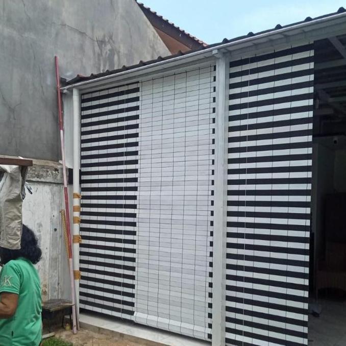 krey tirai pvc fiber motif indoor dan outdoor