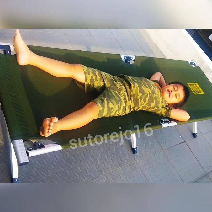 veldbed velbed velbet tempat tidur lipat standart tni polri