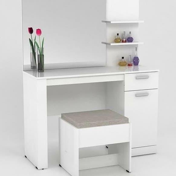 meja rias pro design putih glosy minimalis