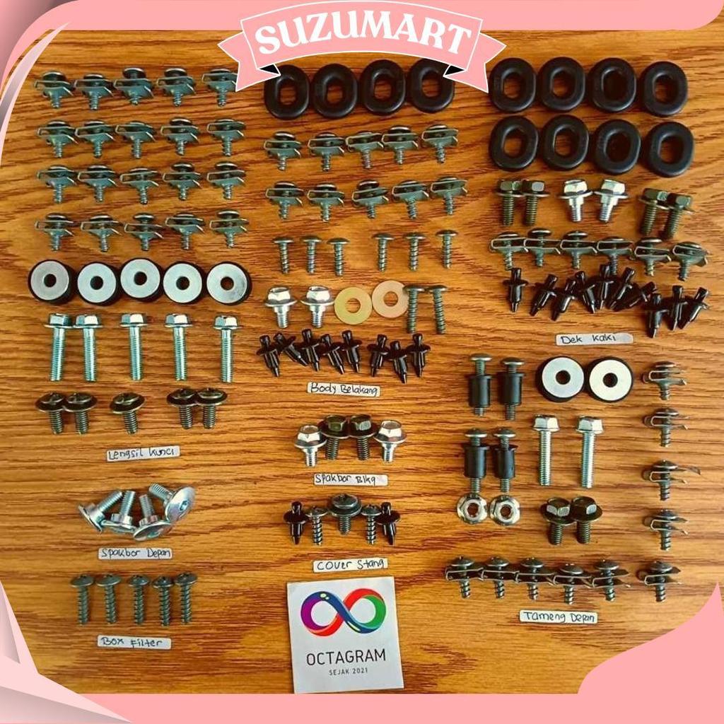 Baut Full Body Nmax Old /Baut Full Set  Bodi Nmax Old 2016-2019/Buat Full Body N-Max Old 2016-2019 O