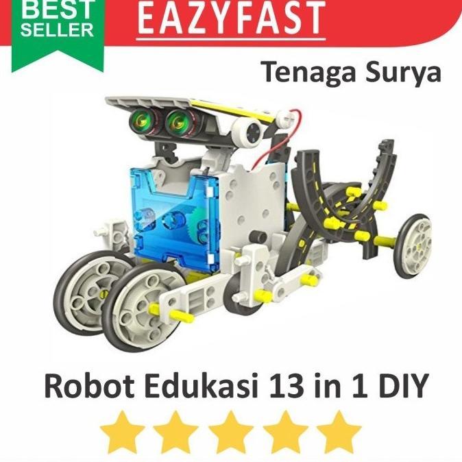Robot Mobil Edukasi 13 Transforming Rakit Diy Rakitan Lego Solar Cell