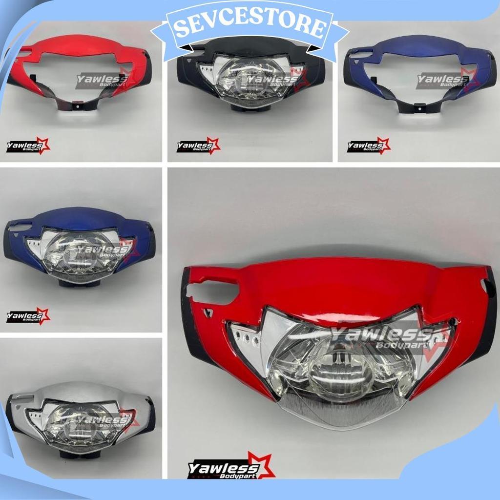 Batok Supra X 125 Lama 2005 - 2007 + Reflektor Supra X 125 Warna Hitam Merah Biru Ori