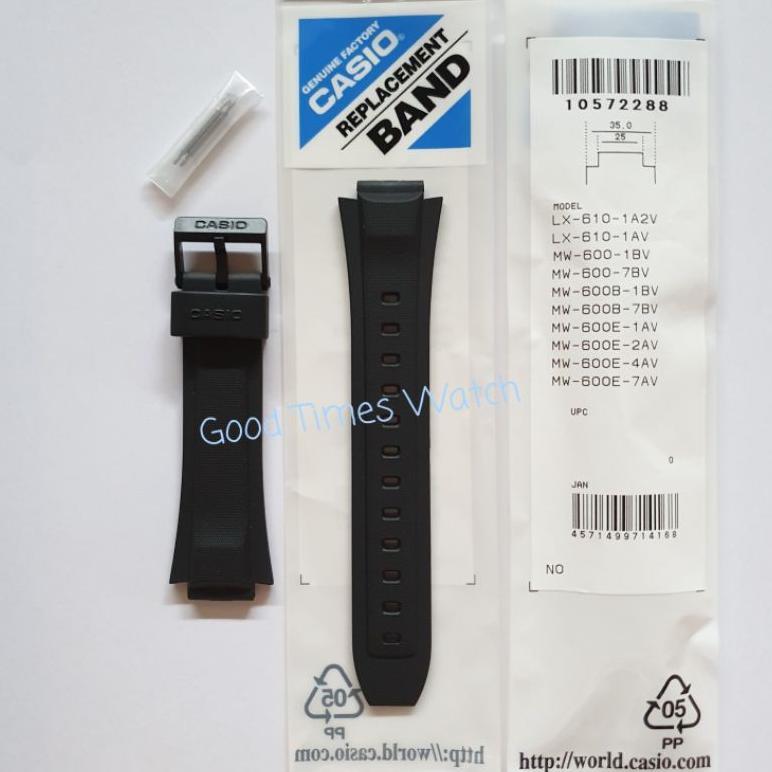 STRAP CASIO LX-610 MW 600B MW 600E MW 600F LX 610 MW 600 Casio Original Aksesoris jam tangan