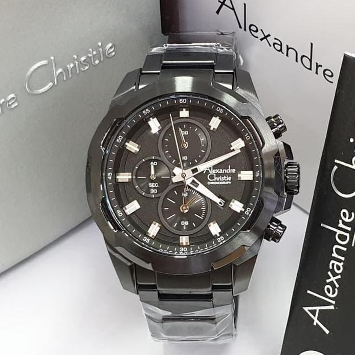 ALEXANDRE CHRISTIE AC6523 AC 6523 BLACK JAM TANGAN
