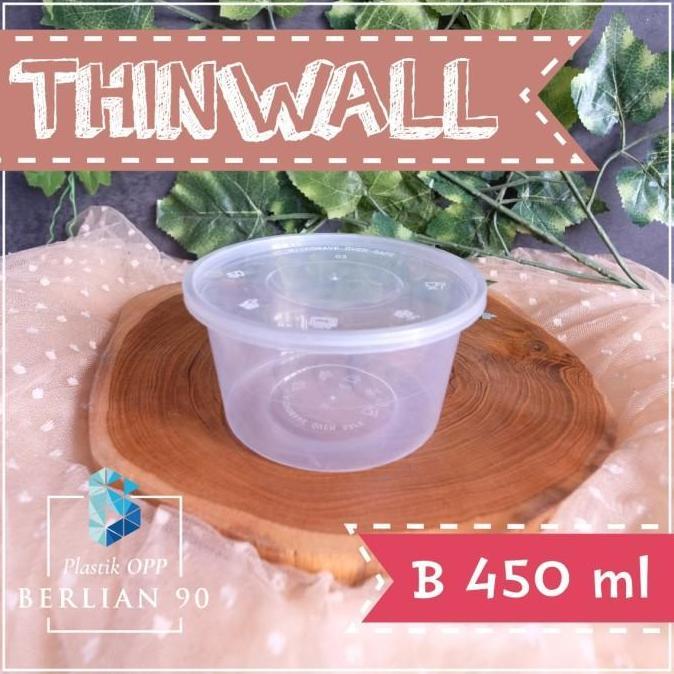 Thinwall 450ml Berlian / Mangkok Plastik Bulat 450ml / Thinwall 450 ml