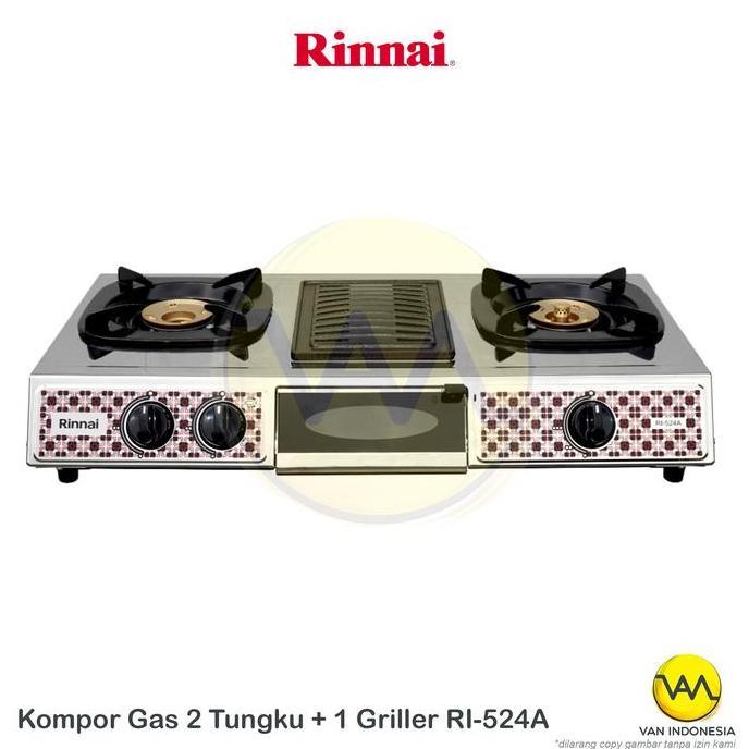 Kompor Gas 3 Tungku Rinnai / RI 524 A