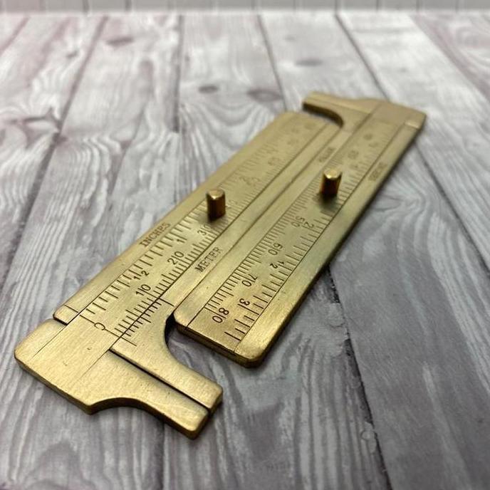 TEASEL Sigmat Hunter Jangka Sorong Mini Kuningan