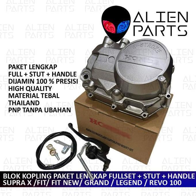 (Bisa Cod) Block Blok Rumah Kopling Sepaket Supra X 110 Cc Astera Grand Legenda Fit Old Lama Revo 10