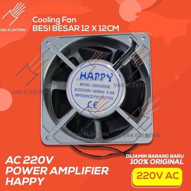 kipas Angin Pendingin - Cooling Fan BESI BESAR 12 X 12CM AC 220V POWER AMPLIFIER