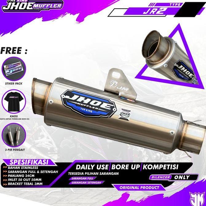 Knalpot Racing Sonic 150 Supra GTR Type Roadrace By Jhoe Muffler Original