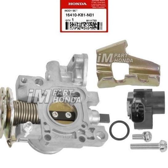[16410-K81-N01] THROTTLE BODY / TROTOL BODI SENSOR TPS BEAT FI ESP / POP / STREET - SCOOPY - VARIO 1
