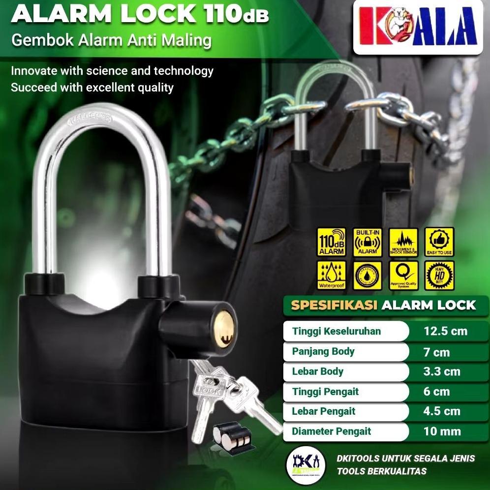 GEMBOK ALARM ANTI MALING MULTIFUNGSI-Gembok Anti Maling Original-Gembok Alarm Asli original