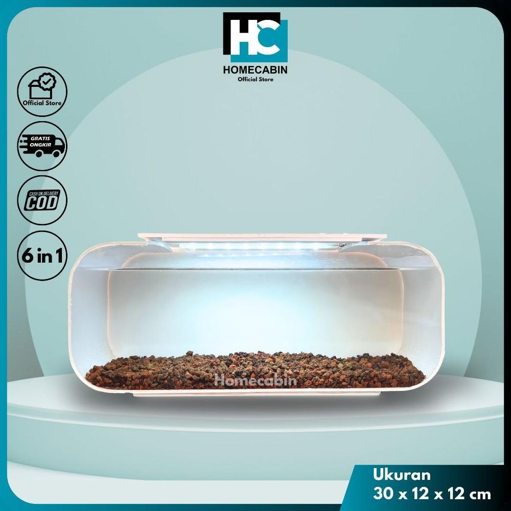 Aquarium Chana Dengan Tutup Dan Lampu / Akuarium Chana / Aquarium Channa / Aquarium Ikan Chana / Aku