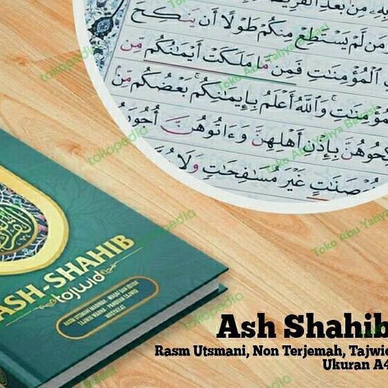 Mushaf Al-Qur'An Ash-Shahib Tajwid A4 | Rasm Utsmani Madinah