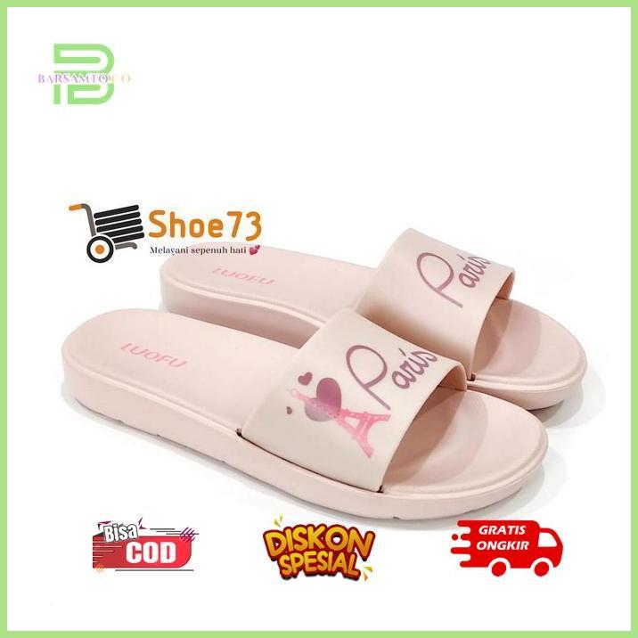 rq-56 ZAI-2530 LUOFU E 7172 BRE180 SIZE 36-40 ORIGINAL l Sandal Selop Motif jelly wanita l Sendal ko