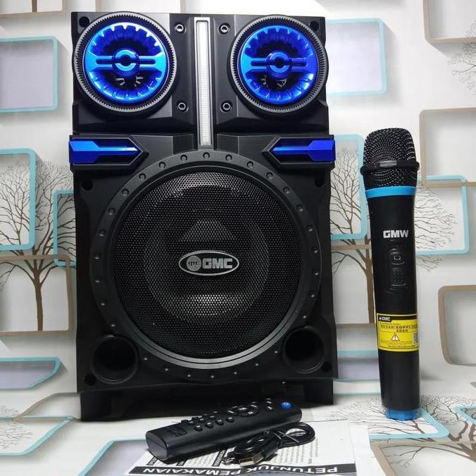 Gmc 897Q Speaker Karaoke Bluetooth + Mic Wireless | Speaker Portable Aktif Bass Nendang
