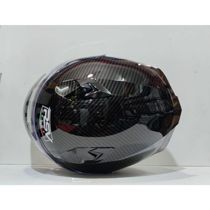 HELM RSV SV300 CARBON BLACK DOUBLE VISOR ORIGINAL Helmet Kaca