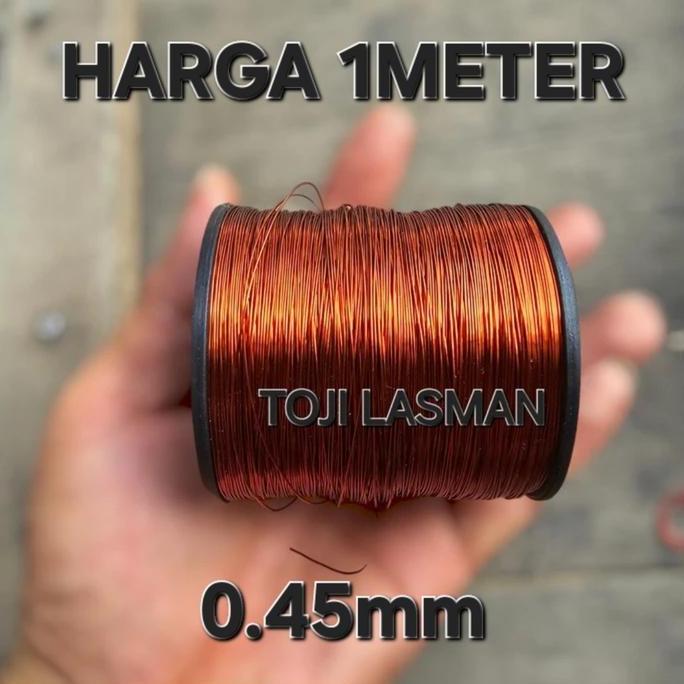 ( Insulated Copper Wire  )    Kabel Kawat Email 0.45 40 50 Praktek Sekolah Bahan  Bikin Gulungan Lil