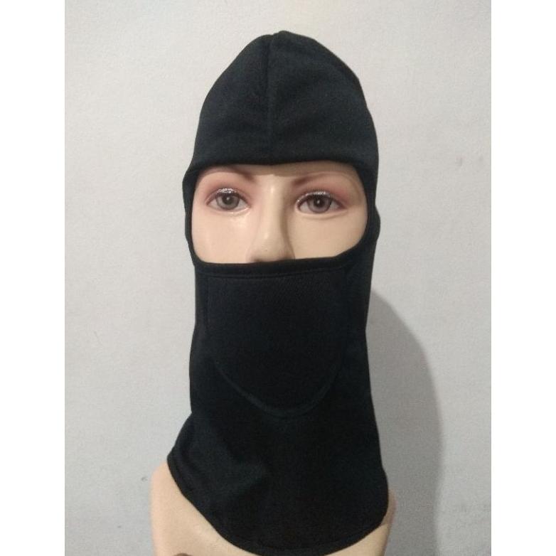 siap kirim] masker ninja penutup kepala hitam topeng maling buff ninja