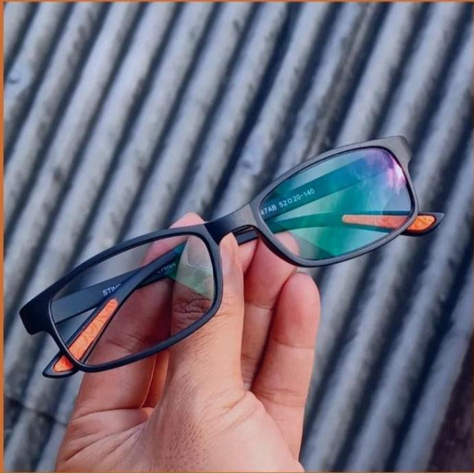 DB31>> Terbaru Kaca mata minus pria optik asli photocromic anti radiasi frame kecil lentur Laki-laki